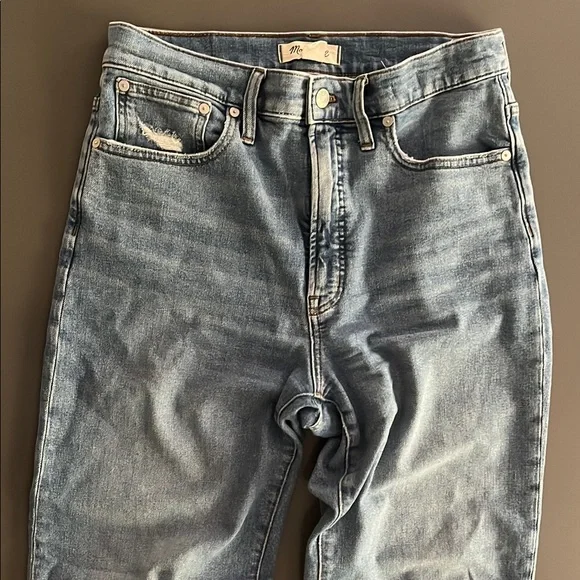 Madewell “The Perfect Vintage Straight Crop Jean” Size 28/ Light Blue Wash - Picture 5 of 12